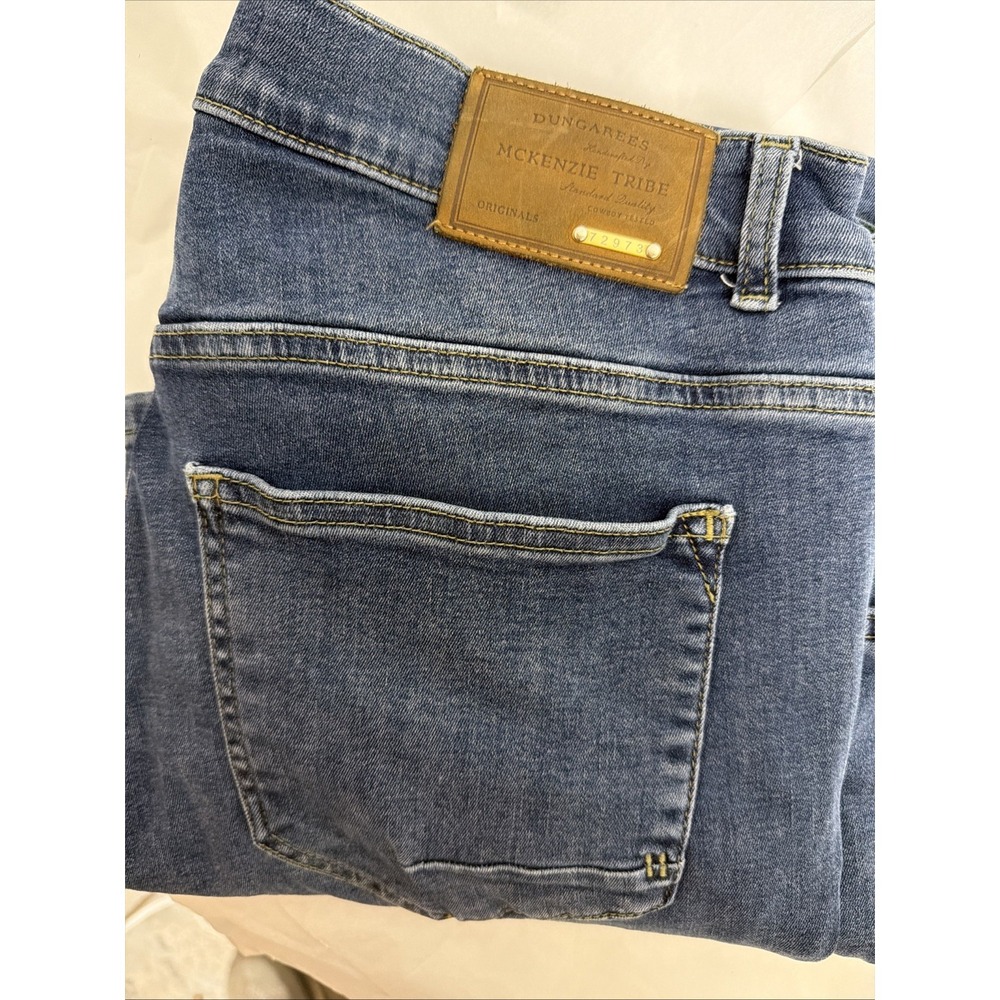 Vintage McKenzie Tribe Dungarees Jeans 36x30 USA Made Baggy Y2K Denim Cotton Men